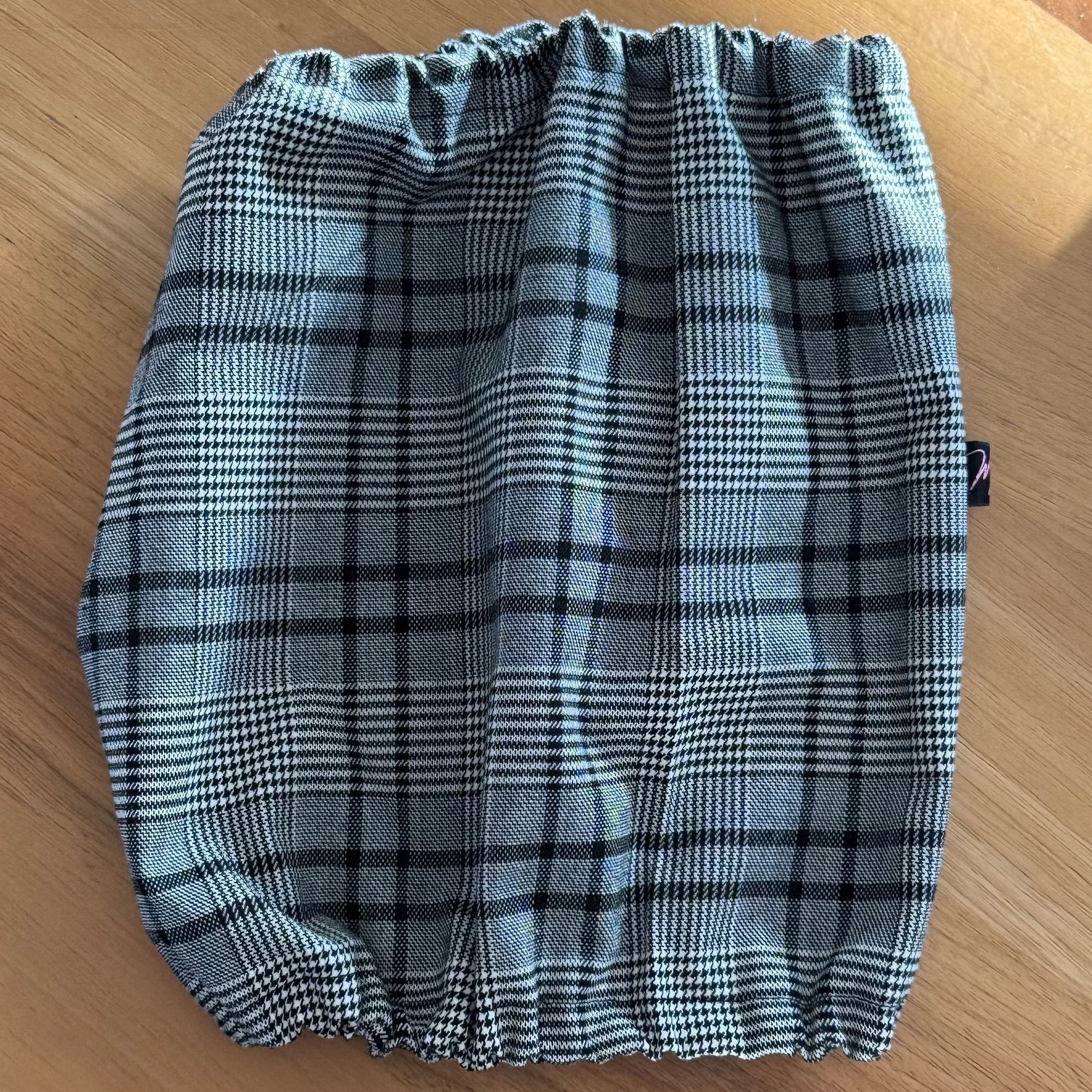 Snood coton TARTAN GRIS