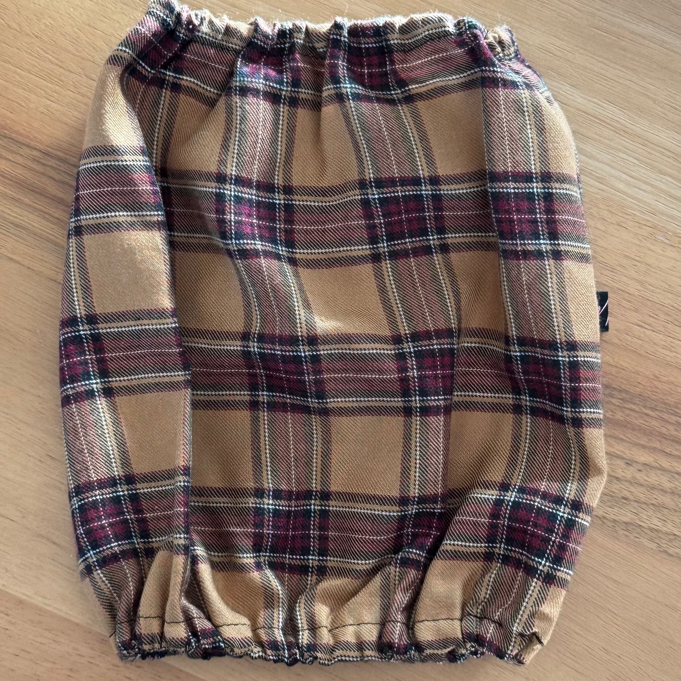 Snood coton fluide  TARTAN CAMEL