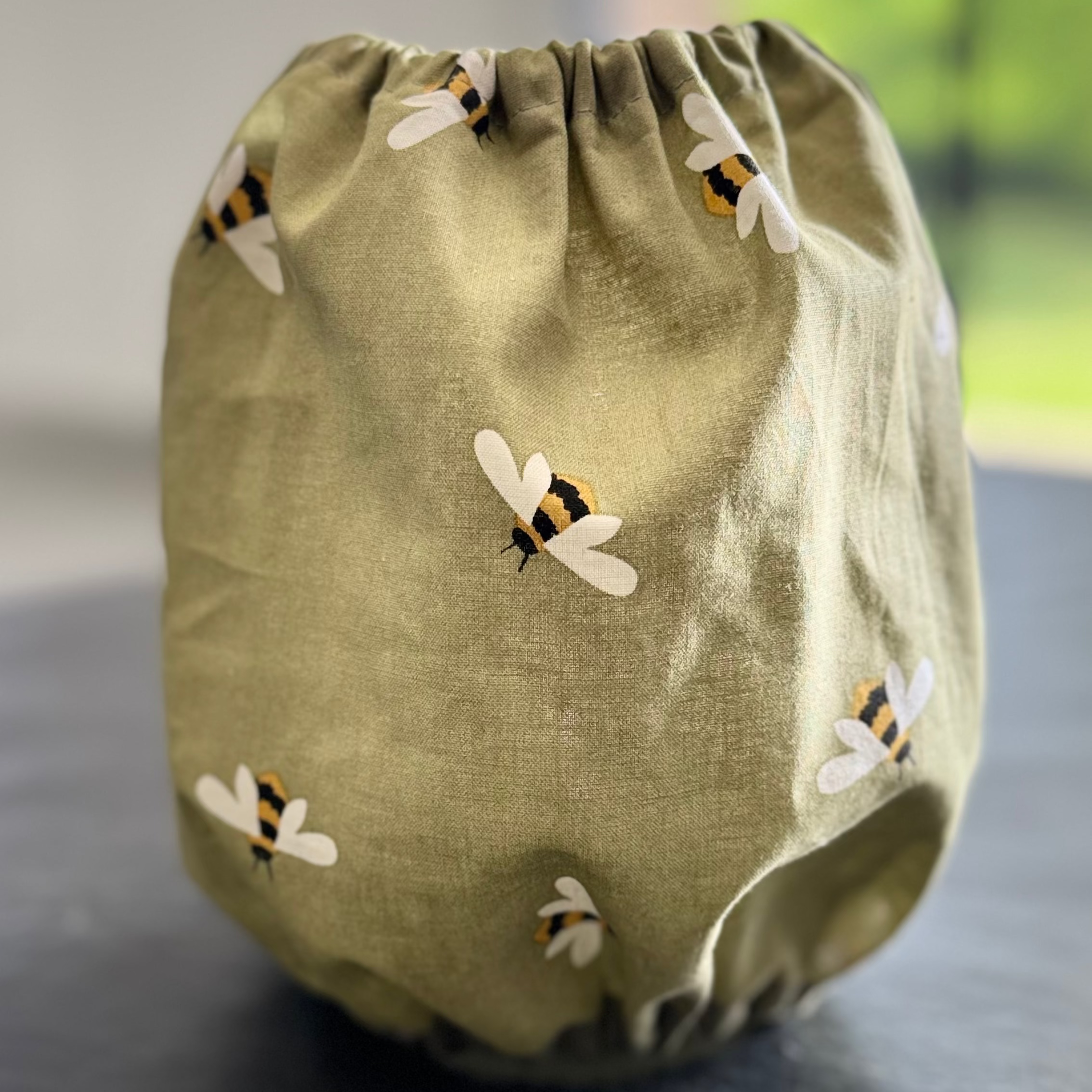 Snood coton vert PETITES ABEILLES
