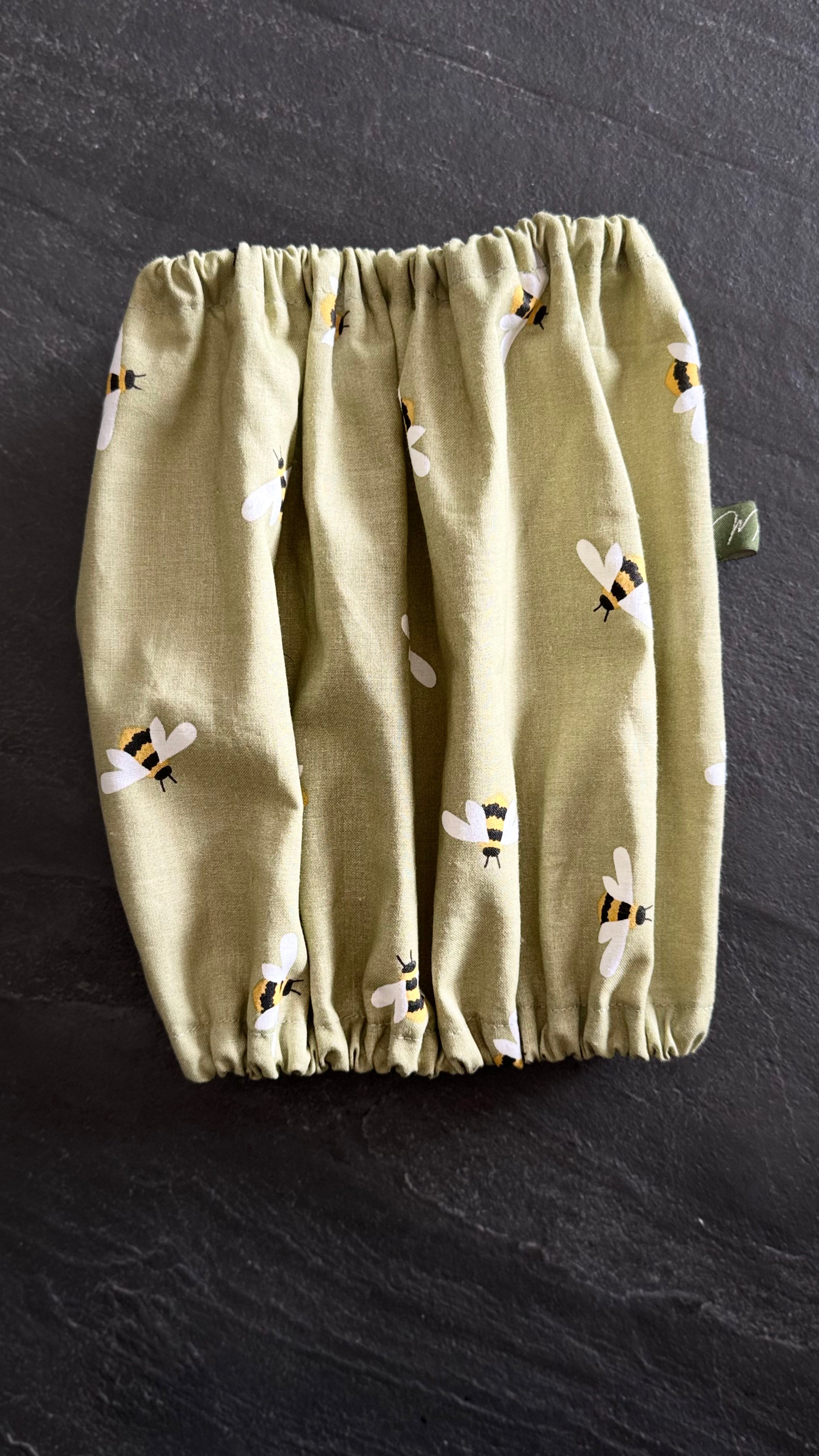 Snood coton vert PETITES ABEILLES