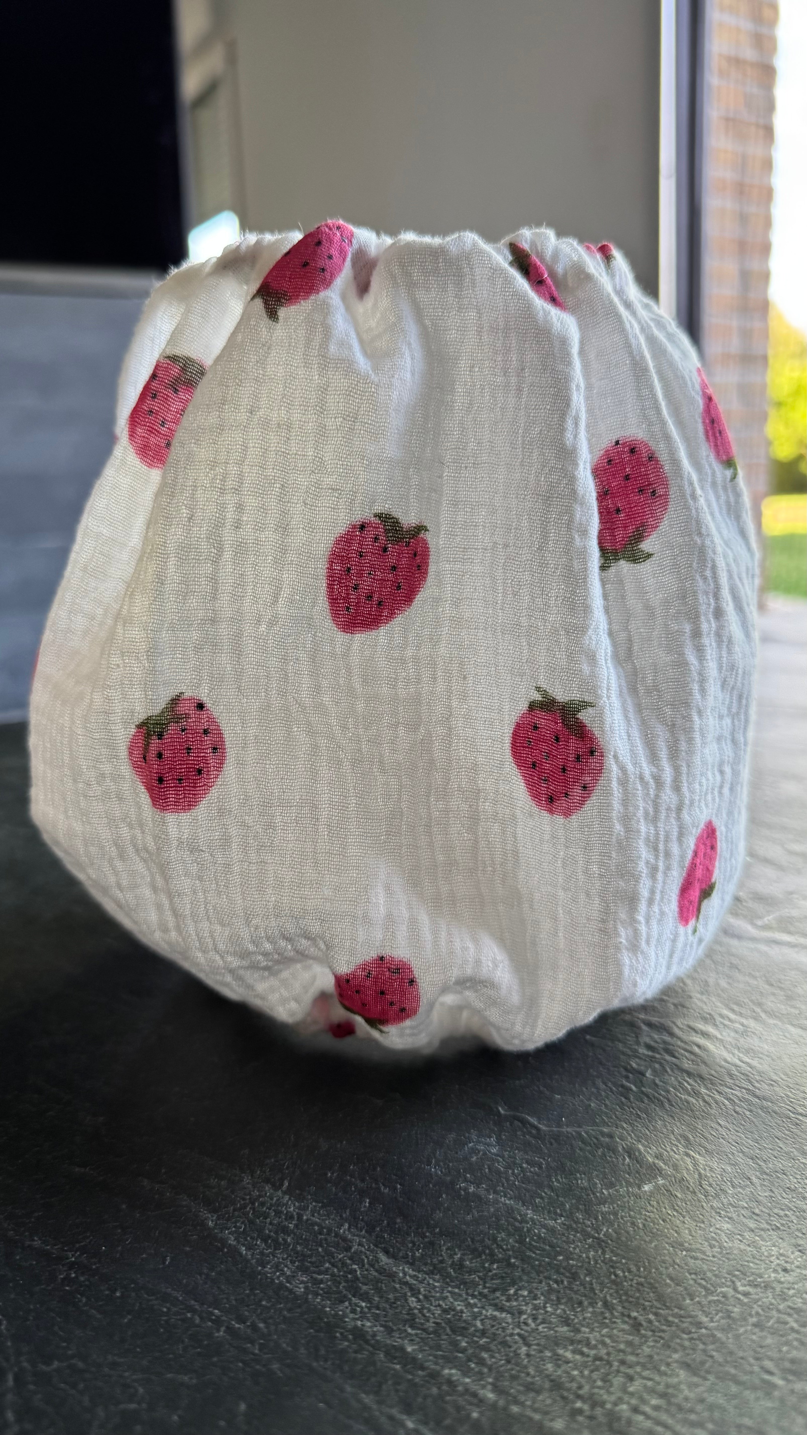 Snood gaze de coton FRAISES