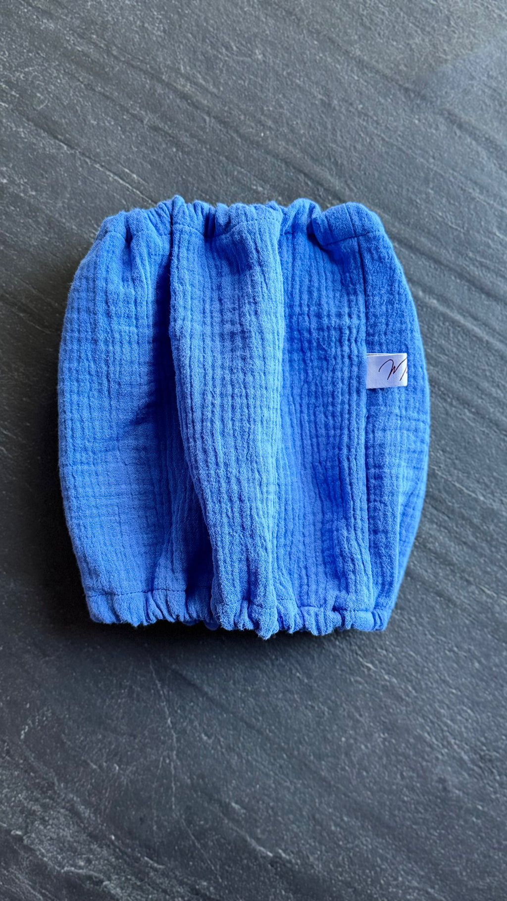 Snood Gaze de coton RAYÉ BLEU