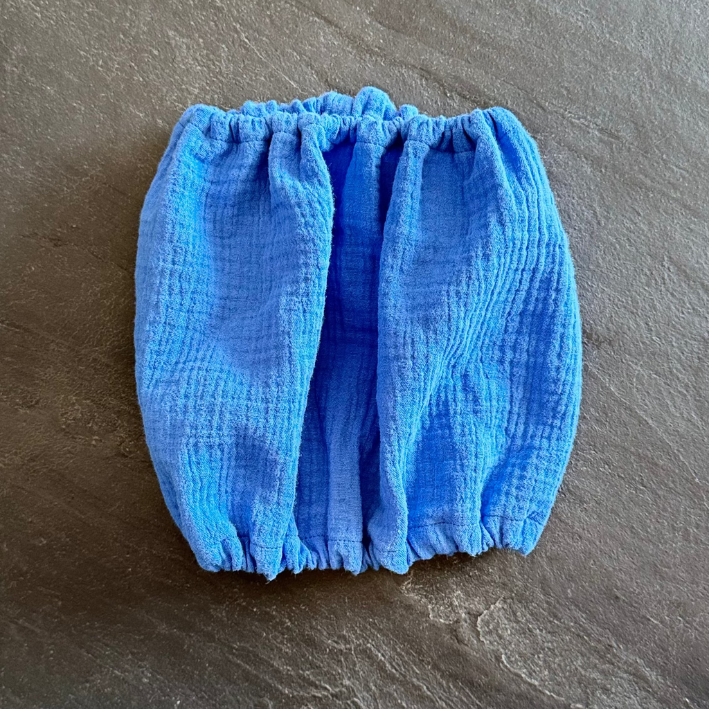 Snood Gaze de coton uni BLEU ROI
